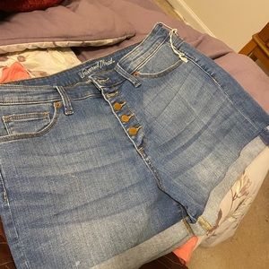 Women’s button fly jean Shorts